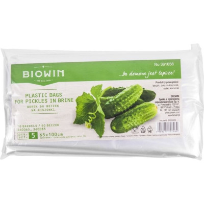 5x worki do kiszenia kapusty 65x100cm beczka 65L 80L