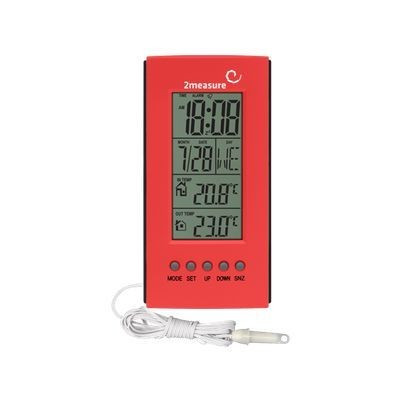 Termometr elektroniczny z zegarem - stacja pogody 170101