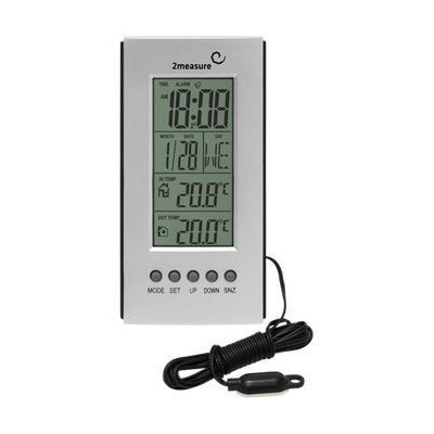 Termometr elektroniczny z zegarem - stacja pogody 170109