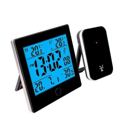 Bezprzewodowa stacja pogody RCC - elektroniczny termometr / higrometr / zegar 250008