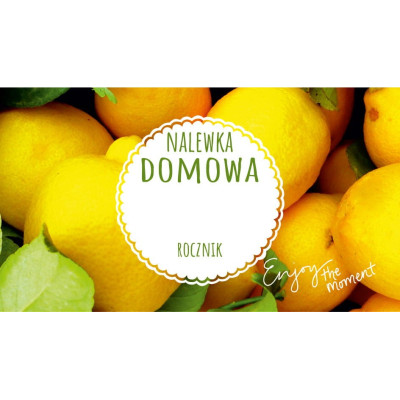 ETYKIETA MODERN NALEWKA CYTRYNOWA 45X80