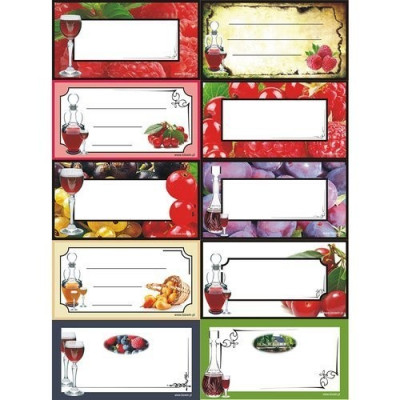 Etykiety na nalewki samoprzylepne 30x