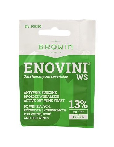 Drożdże winiarskie aktywne Enovini WS - 1 - Wino domowe