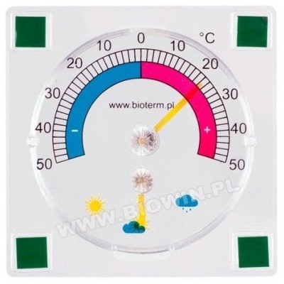 Termometr i higrometr przyklejany 90/90mm