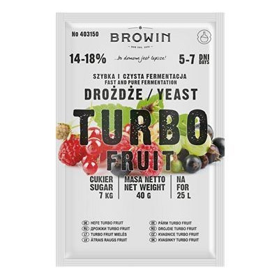 Drożdże gorzelnicze TurboFruit 5-7 dni
